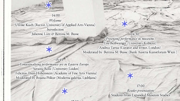 Is the artist
present?, Poster of the Symposium