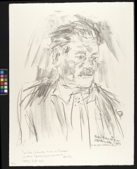 Oskar Kokoschka, Friedrich
                                          Welz, 1963 Oskar Kokoschka Dokumentation Pöchlarn © Bildrecht, Wien 2025 / Fondation Oskar Kokoschka, Vevey 2025