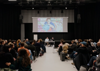 Richard Hawkins in Conversation with Christian Liclair
                                          in an event hall