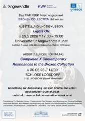 Ausstellungsplakat Broken Collection