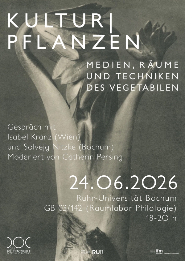 Veranstaltungsplakat Kultur Pflanzen mit Isabel Kranz 